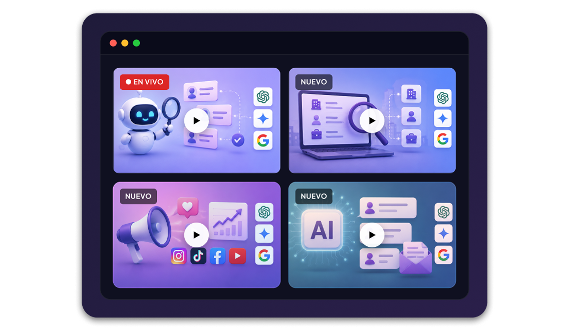 Talleres online en vivo de Inteligencia Artificial